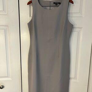 Chadwicks Gray Sleeveless Midi Dress